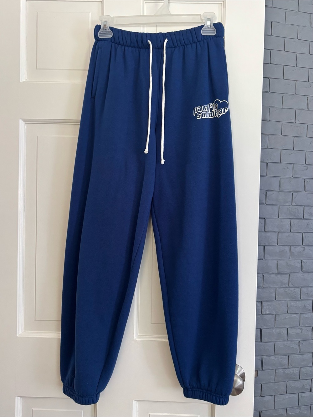 PacSun Blue Cozy Fleece Waistband Sweatpants
